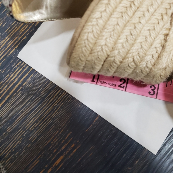 Anne Kline iflex Textile Pineapple Jute Wrapped  Wedge Slingback Espadri… - Picture 12 of 12